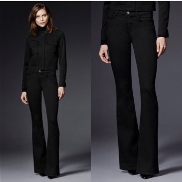 J Brand Denim - J Brand Maria flare seriously black jeans 28